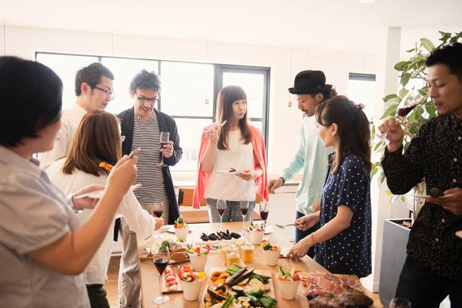 ホームパーティー中