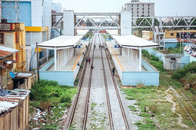ナイジェリア、ラゴスの鉄道駅