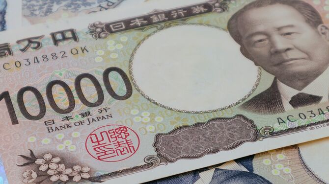 日本の新10000円札のクローズアップ