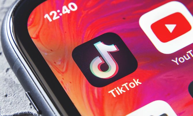 ティクトクのアプリ画面