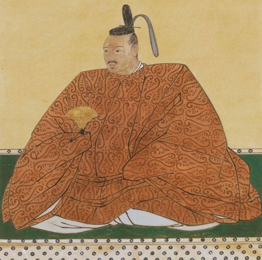 片桐且元像(大徳寺塔頭玉林院所蔵)の模写(部分)