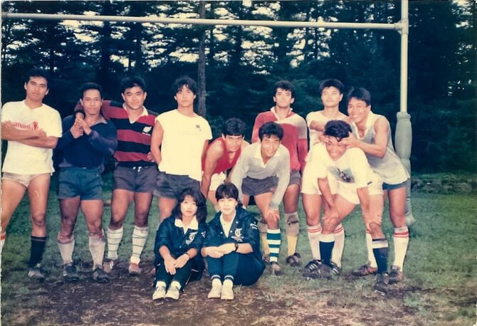 ラグビーをやっていた頃の長澤社長