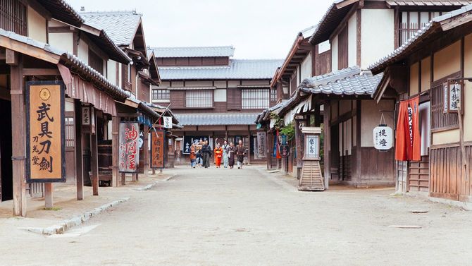 江戸時代の街並みの再現