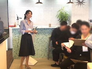 企業でコーチングの研修を実施。