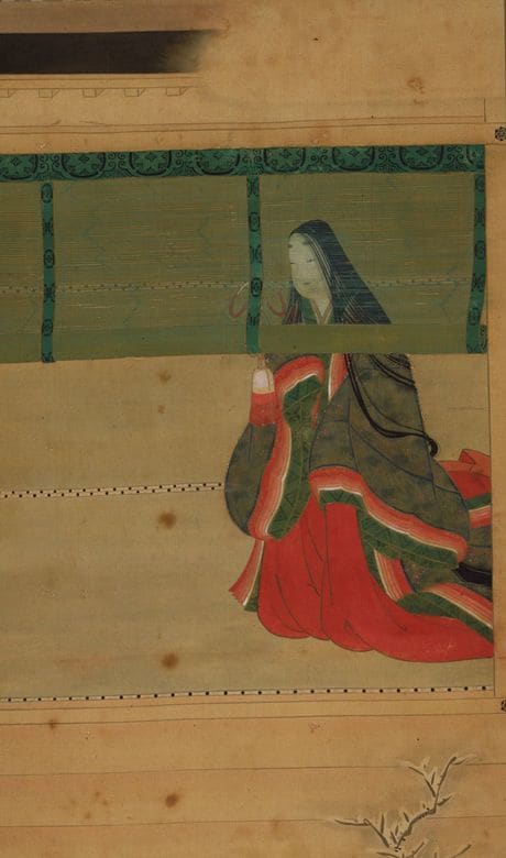 土佐光起筆「清少納言」(出典=国立文化財機構所蔵品統合検索システム)を加工