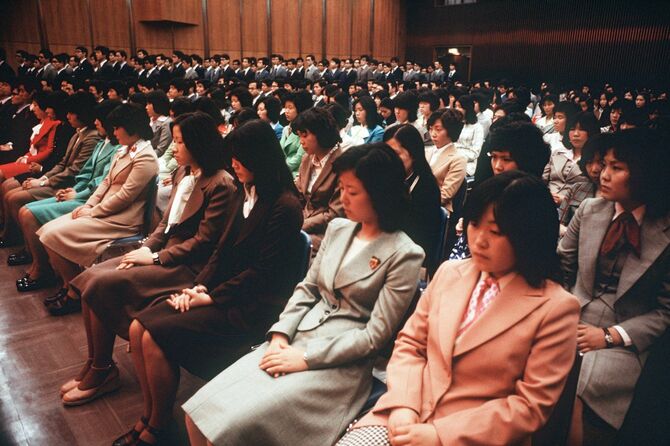 1974年4月1日新日鉄入社式