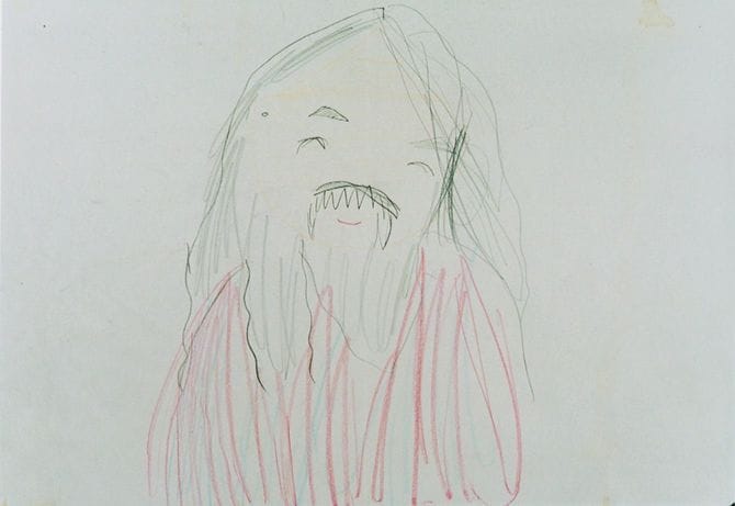 オウム真理教の子供の絵 伸び伸びとした印象