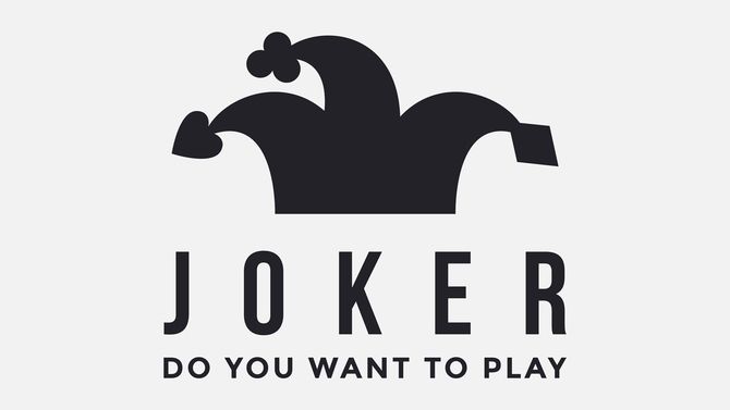 白い背景に描かれたJOKER