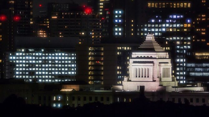 国会ビルディング日本での夜