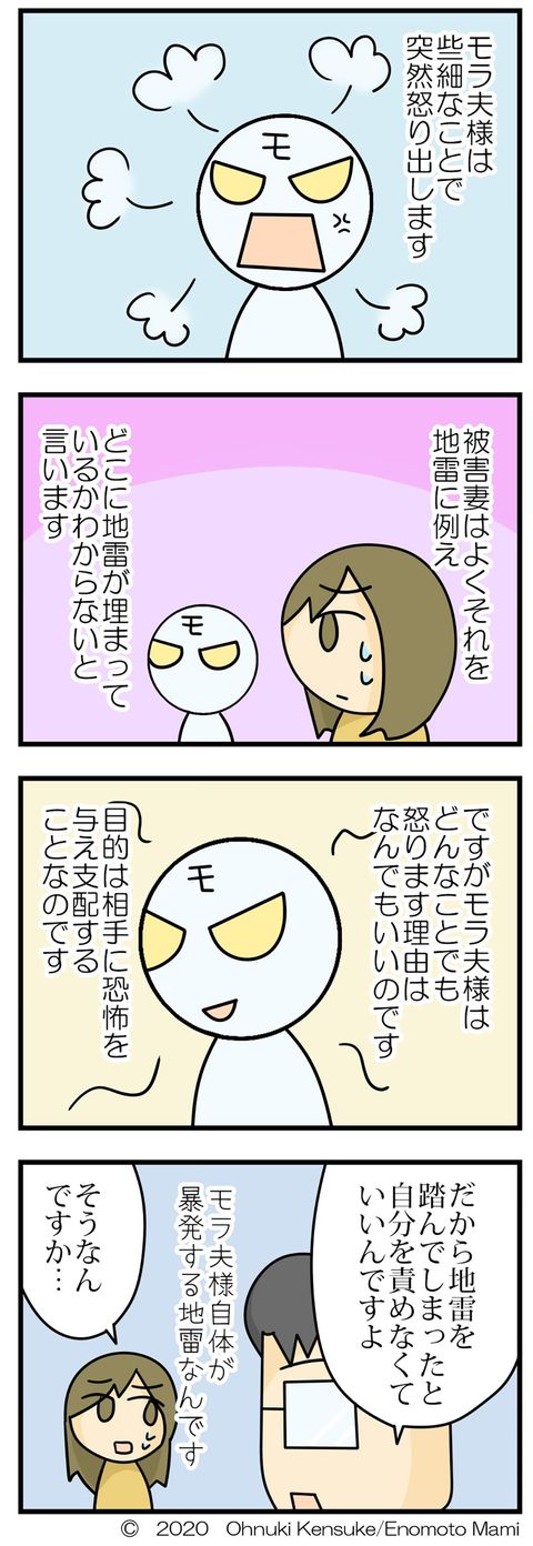 大貫憲介・榎本まみ『私、夫が嫌いです モラ夫バスターが教える“なぜかツライ”関係から抜け出す方法』(日本法令)より(漫画=榎本まみ)