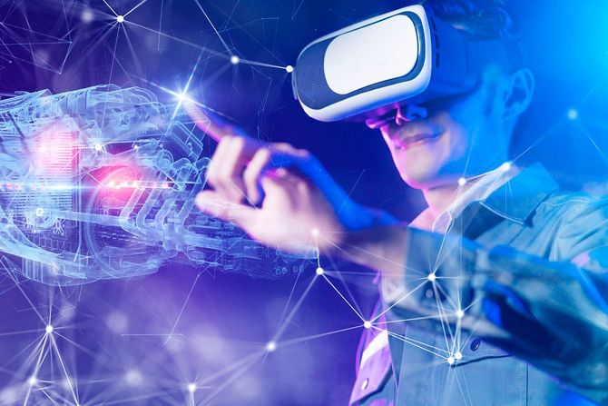 VRで遠隔操作するイメージ