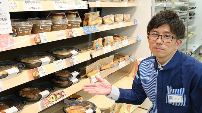 まちかど厨房で調理された売れ筋のできたて商品