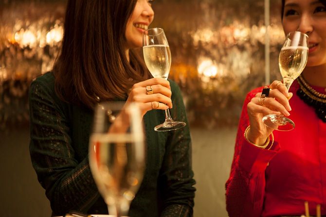 レストランでのパーティー