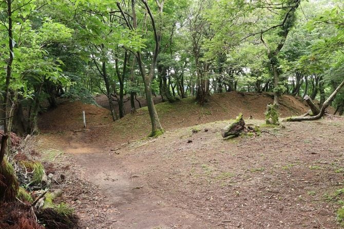 城外から見た大手虎口