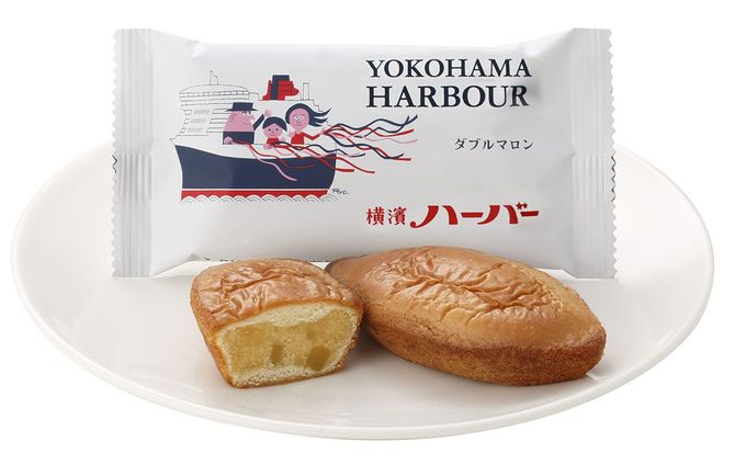 復活した「ハーバー」には、以前の「ロイヤルハーバー」と同様、生地に栗餡と栗の粒が練り込まれている。