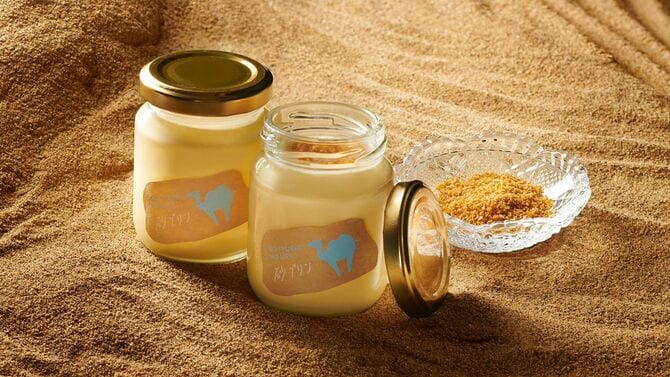 2022年日本経済新聞のご当地プリンランキング全国1位を獲得した「砂プリン」