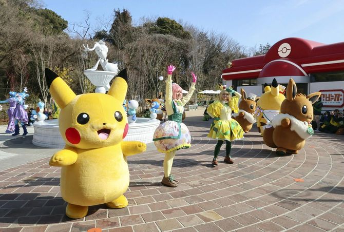 報道陣に公開された「ポケパーク カントー」＝2026年1月26日午後、東京都内