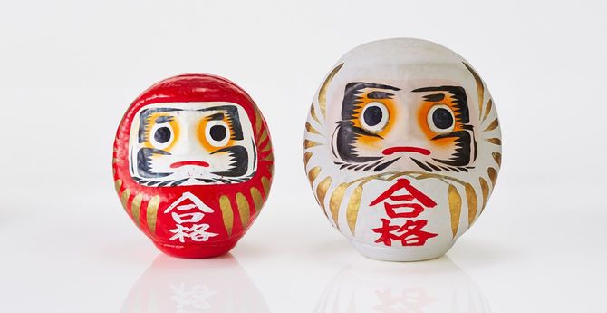 紅白のだるま