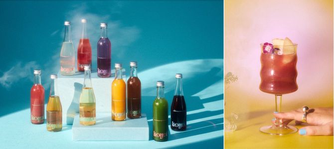 女性でも飲みやすいフルーツ系など16種類開発した「koyoi」※写真は10種類