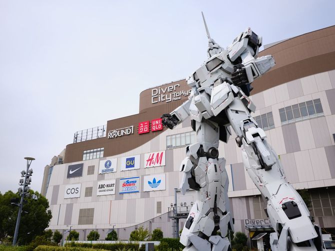ダイバーシティ東京のガンダム像