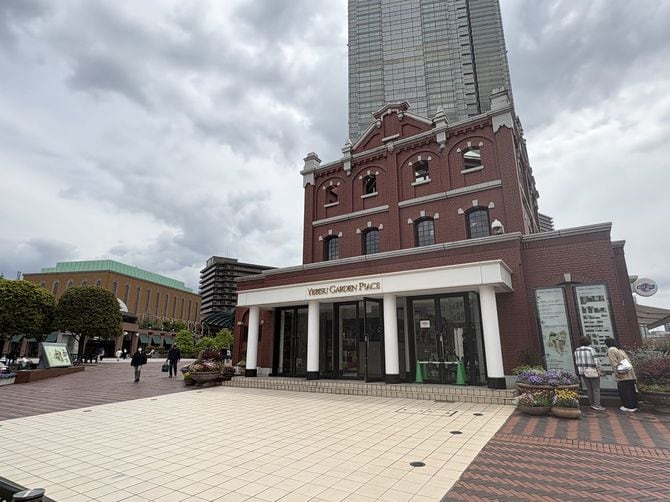 恵比寿ガーデンプレイスの入り口にある時計広場