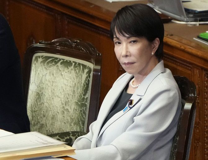 参院本会議で代表質問を聞く高市首相＝2026年10月9日午後