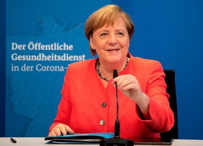 アンゲラ・メルケル首相。2020年9月8日撮影