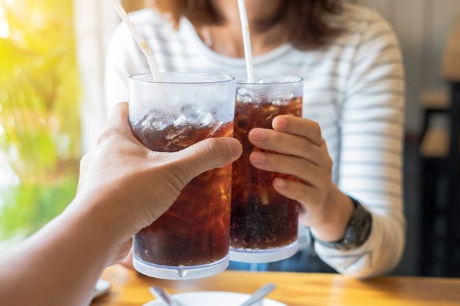 コーラのグラス