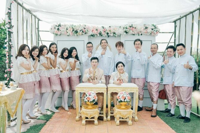 タイの結婚式の写真