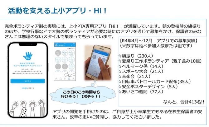 上ノ原小学校PTA頼りの紙面