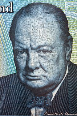 5ポンド紙幣に描かれたウィンストン・チャーチル