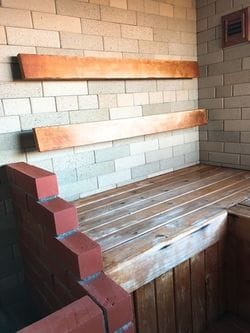 リニューアル前の客室付きサウナ