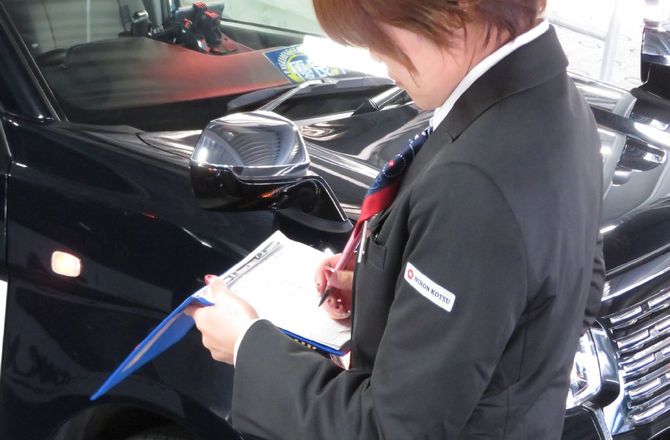 細かなチェック表に基づく車両の運行前点検