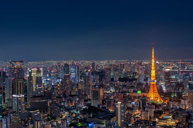 東京タワーの見える夜景