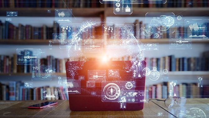 テクノロジーを用いた教育のイメージ