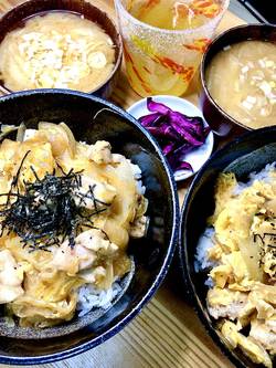 ふみくんの作った親子丼