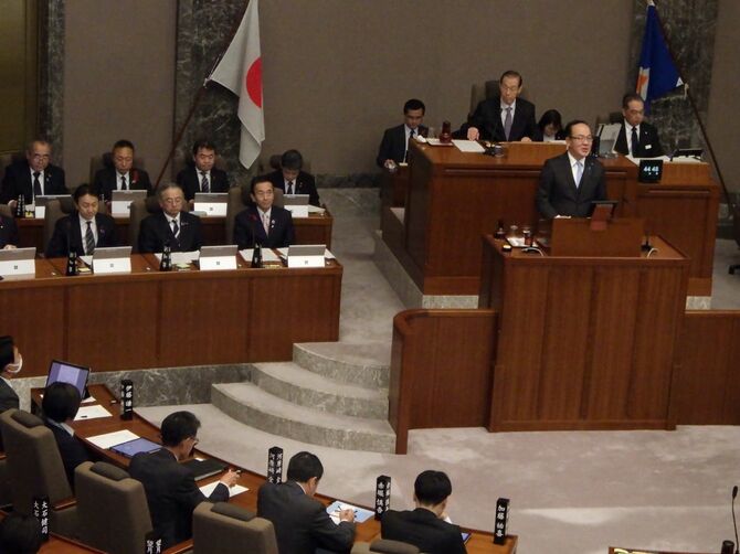 静岡県議会で大石県議が代表質問