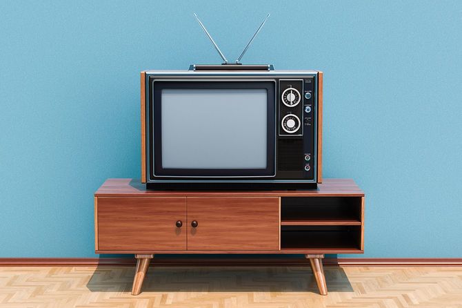レトロなテレビ