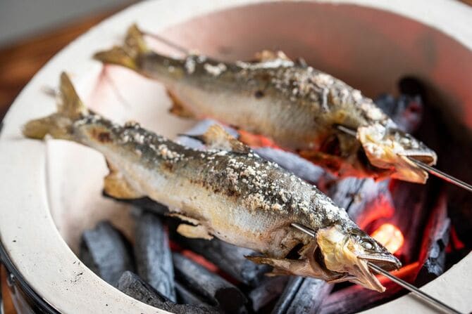 鮎の塩焼き