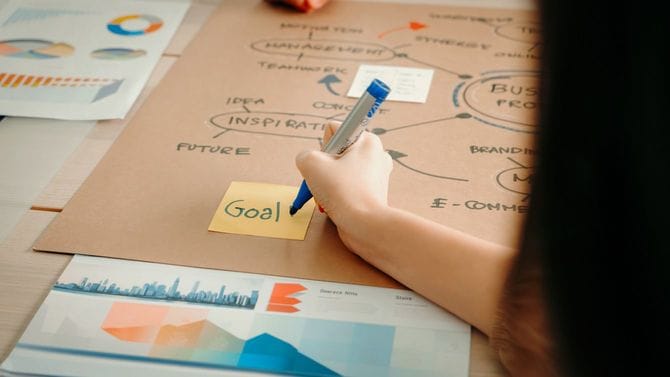 目標を設定する人