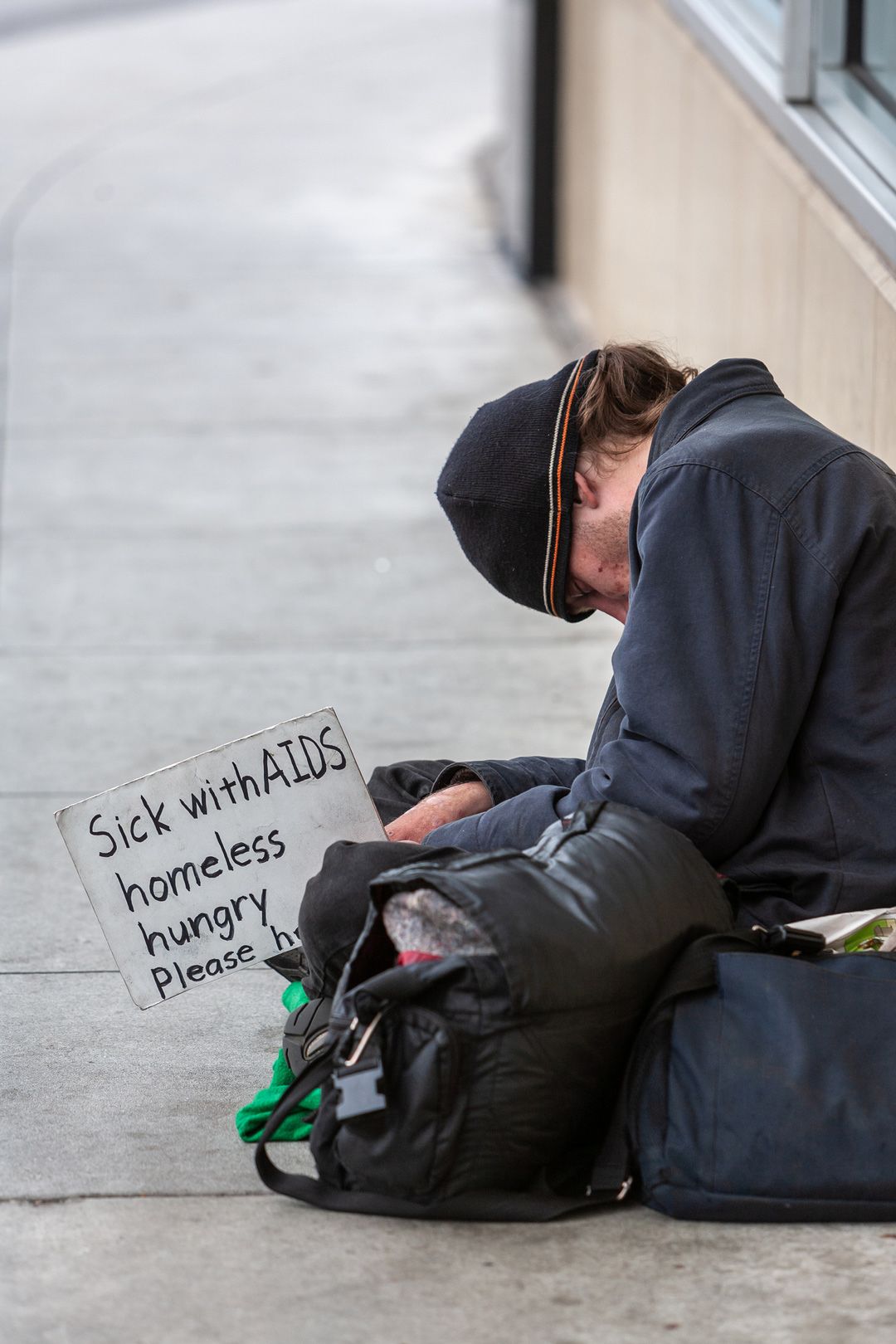 サンフランシスコの路上で暮らすホームレス