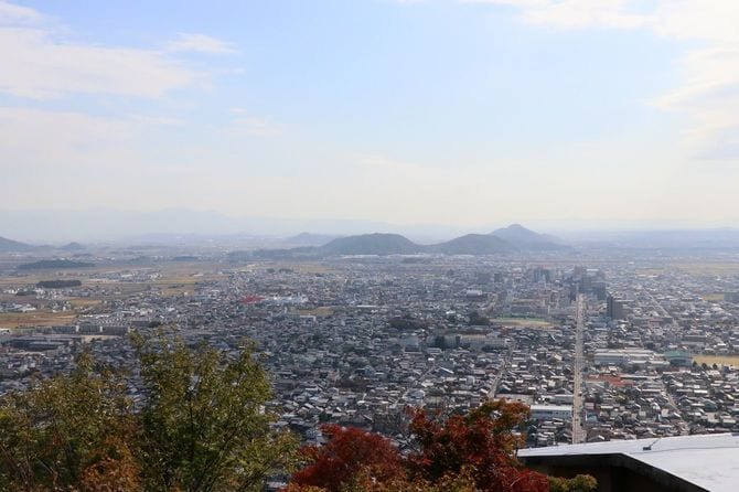 二ノ丸から見た近江八幡市街