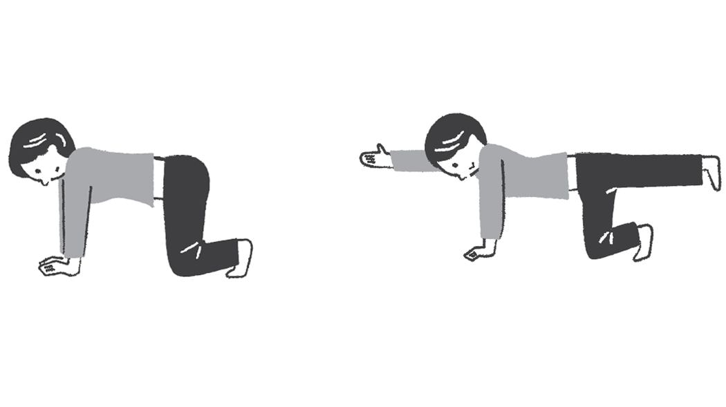 1日5秒×4回だけでいい…整形外科専門医がすすめる｢カメ首･老け背中｣を改善する"バードドッグ体操"