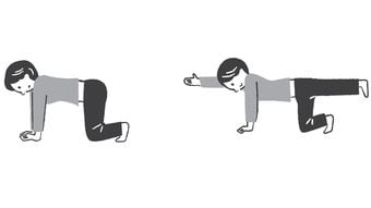 1日5秒×4回だけでいい…整形外科専門医がすすめる｢カメ首･老け背中｣を改善する"バードドッグ体操"