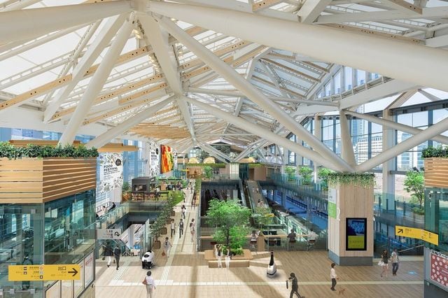 高輪ゲートウェイ駅。