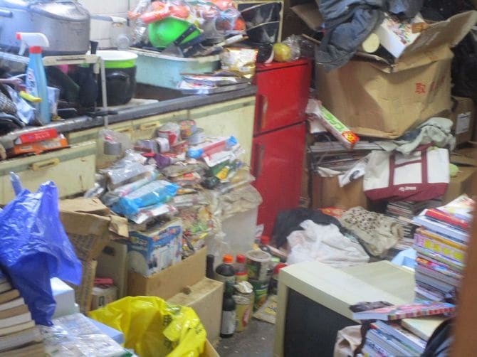 50代男性宅のキッチン