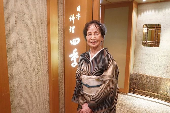 「着物は5分もあれば着られる」という本田正枝さん