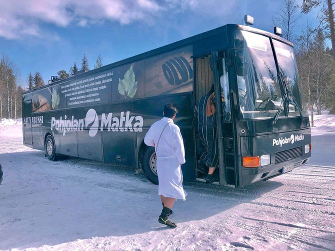 林社長がフィンランドのサウナツアーに参加したときの写真