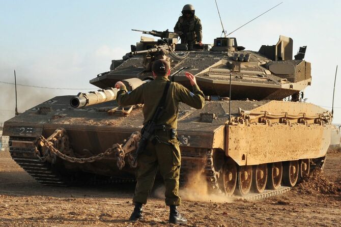 イスラエルの戦車（2011年撮影）