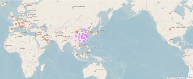 地球上のさまざまな気候帯に新型コロナウイルスは感染している